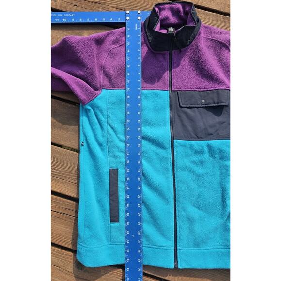 Mountain Hardwear UnClassic Fleece Jacket Mens Large Purple Blue Full Zip - Picture 5 of 6